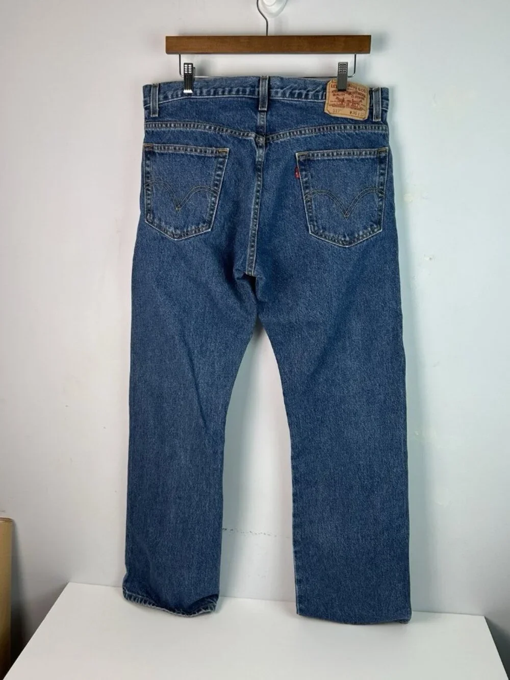 Levis 517 Jeans Pants Mens 36x32 Blue Denim Regular Fit Straight Leg Y2K